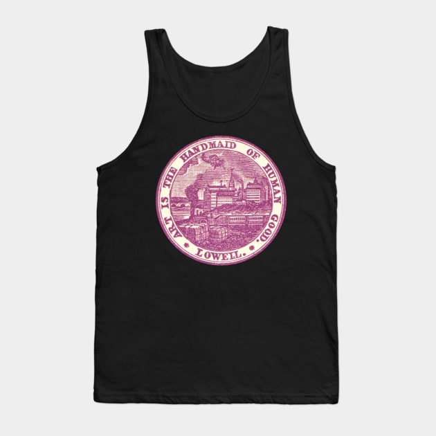 1909 City of Lowell Massachusetts Logo Tank Top by EphemeraKiosk